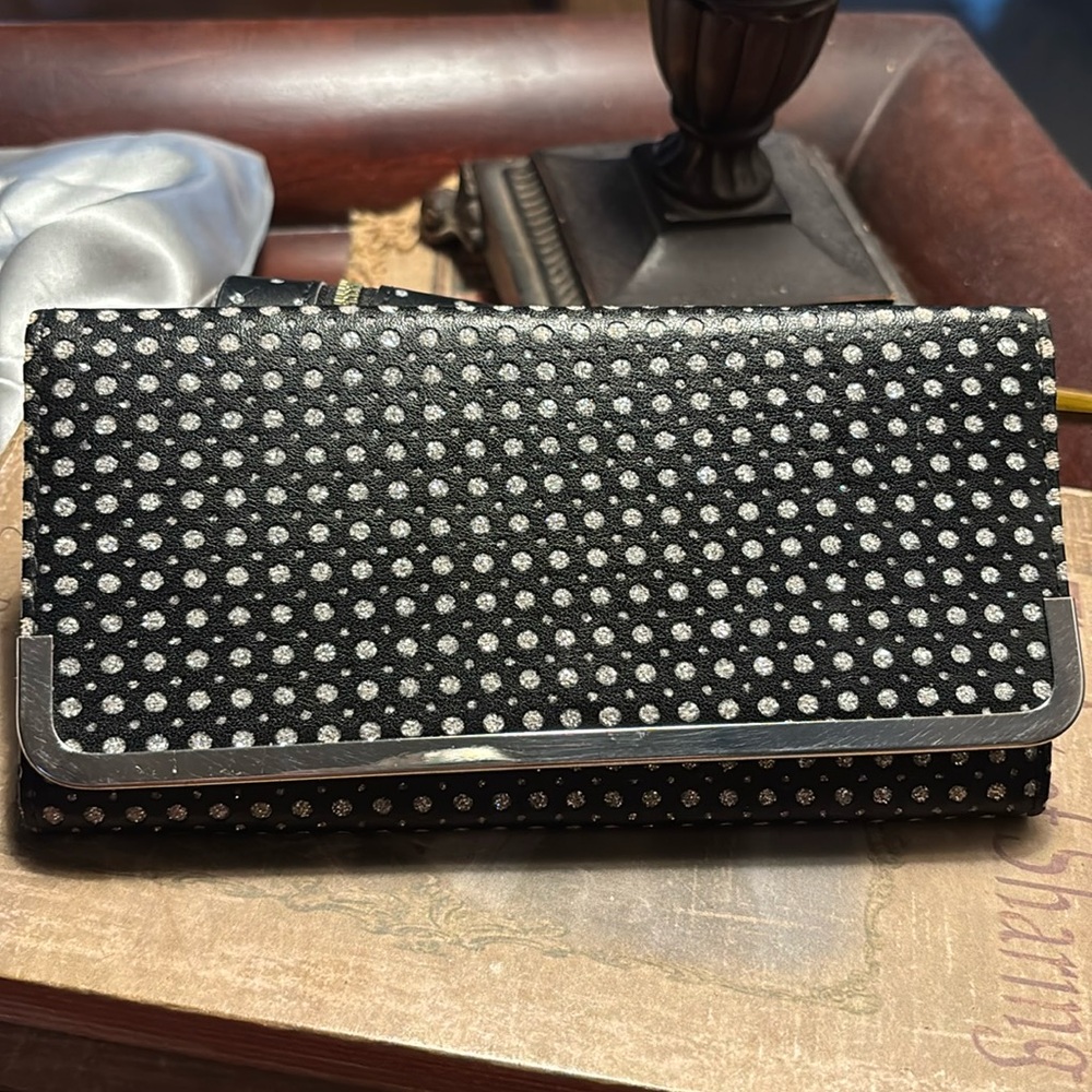 Polka Dot Black and White Women's Clutch